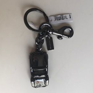 COACH Convertible Dull Gunmetal Car Key FOB -  NWT